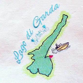 Lago di Garda - Stickdatei Set