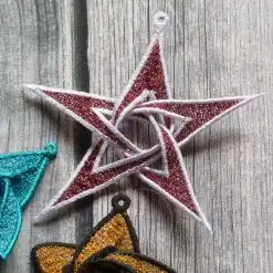 Stickdatei FSL 3D SternBlumeTriskele Set 1010 Detail1