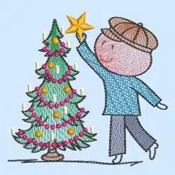Stickdatei Wolly Tannenbaum1010 vorschau