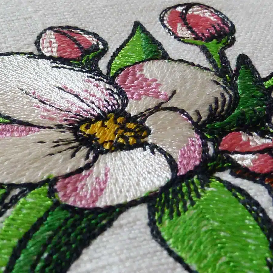 Apfelblüte 1010 Stickmuster Detail1