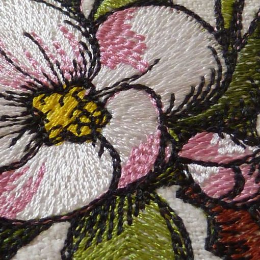 Apfelblüte 1318 Stickmuster Detail2