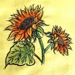 Stickdatei Sonnenblume