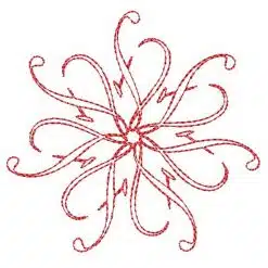 Stickdatei Fantasie Blume Freebie vorschau