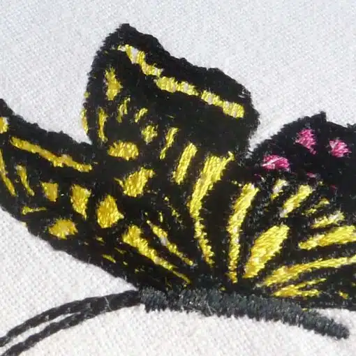 Stickdesign Schmetterling detail1