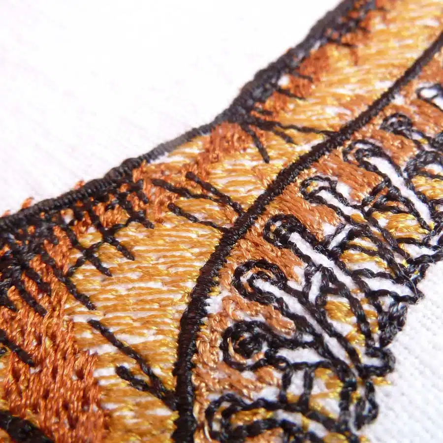 Stickdatei Rosenstiefel 10x10 detail1