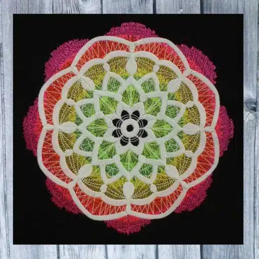 Stickdatei Batik Mandala 20x20