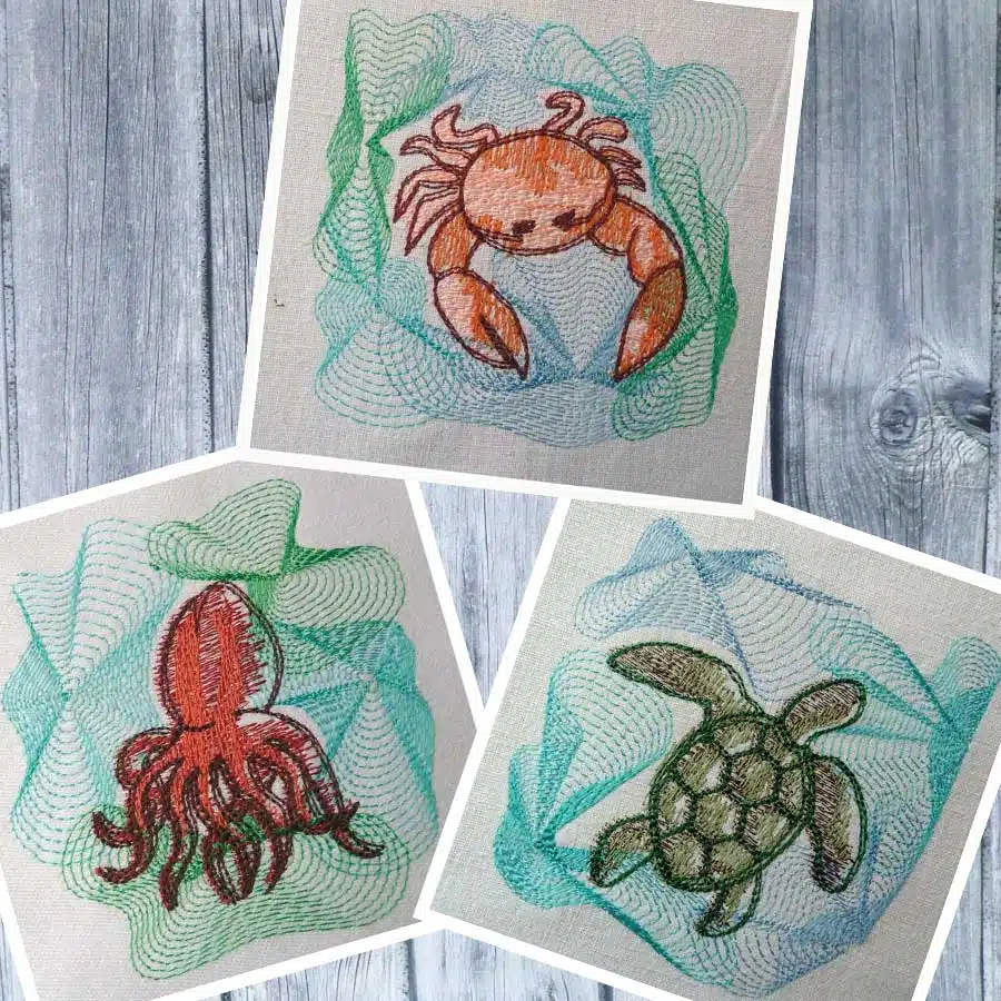 Stickdatei Meeresbewohner Ergaenzungs-Set2