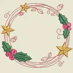 Stickdatei Weihnachtskringel 2 Dateien vorschau2