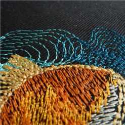 Stickdatei Goldfisch rippled stitch detail3