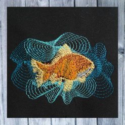 Stickdatei Goldfisch rippled stitch