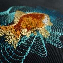 Stickdatei Goldfisch rippled stitch detail2