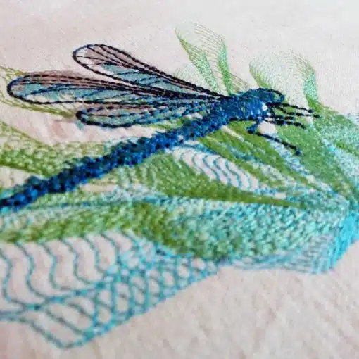 Stickdatei Libelle Set Rippled Stitch detail 04