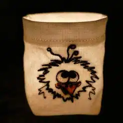 Stickdatei ITH Lichtbeutel Kritzelvogel