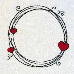 Stickdatei Kritzelkringel Mini Freebie