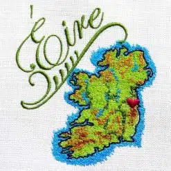Stickdatei Irland Karte Set
