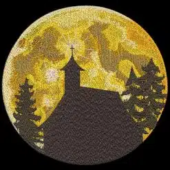 Stickdatei Vollmond Kapelle groß
