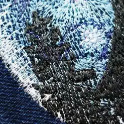 stickdesign Kirche vor Mond detail1