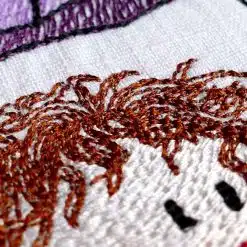 Stickdatei Lilly im Regen detail2