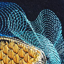 Stickdatei Fisch im rippled stitch detail2
