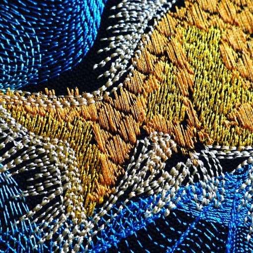 Stickdatei Fisch im rippled stitch detail1