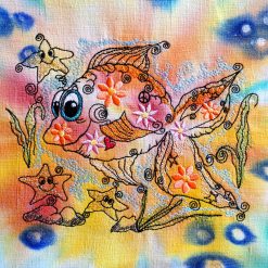 Stickdatei Hippie-Fisch Variante