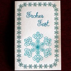 Stickdatei Schneeflocke auf Karte gestickt02
