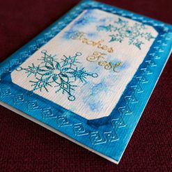 Stickdatei Schneeflocke auf Karte gestickt04