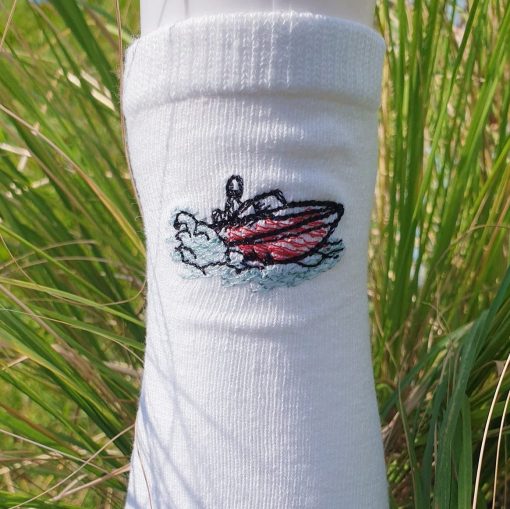 Stickdatei Motorboot-Beispiel