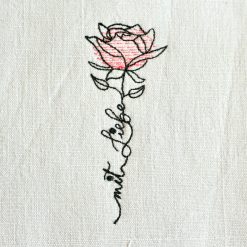 7116 Stickdatei Elfenidee Kostprobe Wortblume