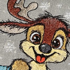 5782 Elch mit Geschenk Gesicht