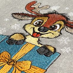 5782 Stickdatei Elch mit Schneeflocken 02