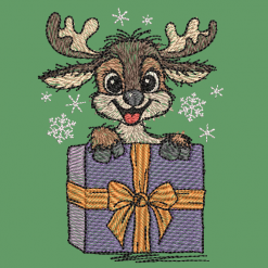 Elfenkritzeleien Elch-Schnee-Vorschau