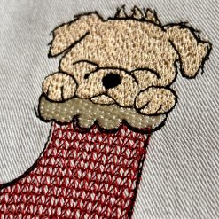 Stickdatei Weihnachtshund01